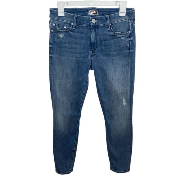 MOTHER Looker Petite in Graffiti Girl - Picture 2 of 7